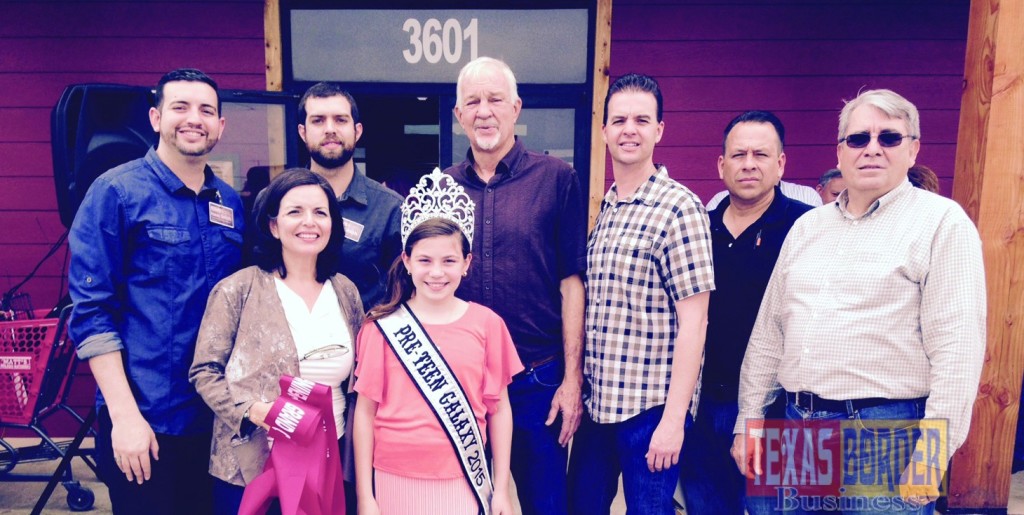 L-R front row: Diana Smith and Preteen Galaxy 2015 – Rylie Barnett; back row: Isaac Smith, Ben Smith, Danny Smith, CEO/President and owner of Matt’s Building Materials; and Jeremy Smith; Luis Mancillas, Operations Manager; and Oscar Sandoval, CFO; Grandson Ruben Perez is not shown.