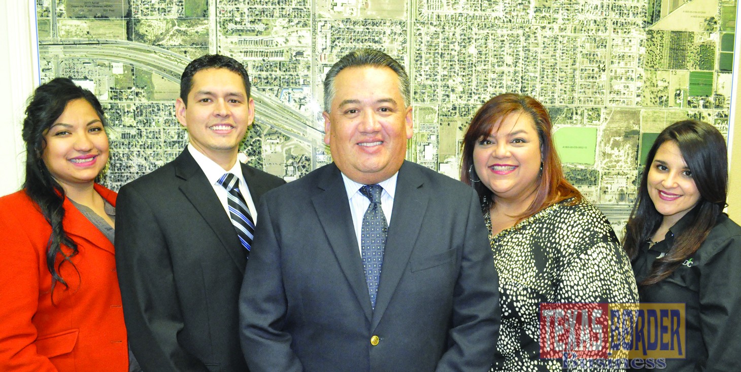 San Juan EDC (L to R): Naxiely Lopez, Public Relations Specialist; Rene Villarreal, Business Development; Humberto ‘Bobby’ Rodriguez, Director of EDC; Pat Salinas, Finance and Contracts Specialist, and Jennifer Rodriguez, Administrative Assistant.