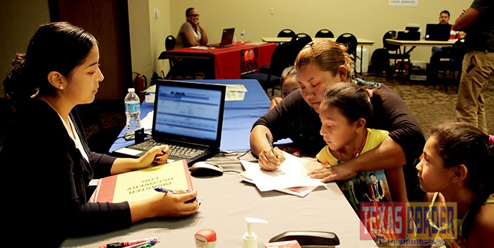 Local residents who suffered losses from flooding after recent storms have been filling out FEMA and other needed forms at The University of Texas-Pan American CESS building, located at Freddy Gonzalez Drive and U.S. 281 in Edinburg. The disaster relief station will be available through July 31.