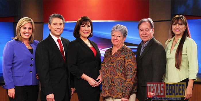 Pictured from L-R: Cary Zayas, Oscar Adame, Letty Garza, Michelle Huebe, Manny Lopez, Lina Rodriguez