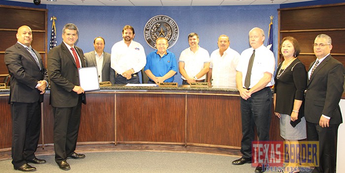 Pharr EDC and the County Commissioners Court in Edinburg, Texas.